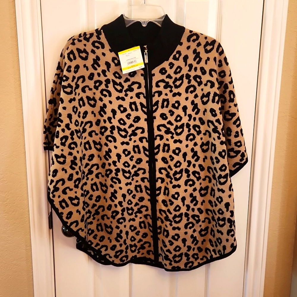 Anne Klein Sweater Pancho Size M